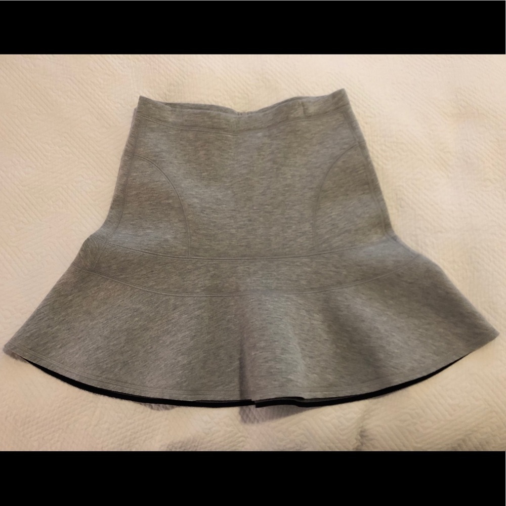 J Crew Grey Neoprene skirt